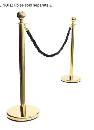 Elumen8 Gold Barrier Rope Black Twisted