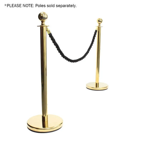 Elumen8 Gold Barrier Rope Black Twisted