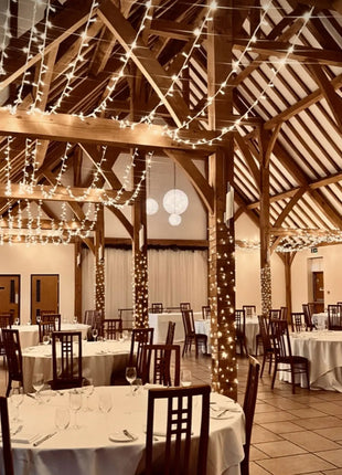  White Rubber Connectable Dimmable LED String Lights Warm White 20m