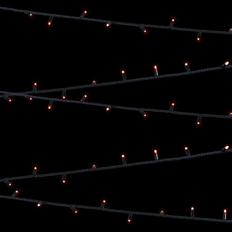  Rubber Connectable Dimmable LED String Lights Red 10m