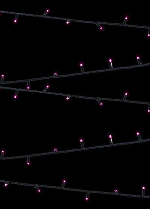  Rubber Connectable Dimmable LED String Lights Pink 20m