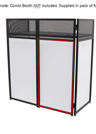 Equinox Combi Booth System Replacement White Lycra Set (4 Panels)