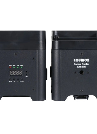 Equinox Colour Raider Lithium Battery Uplighter Pack