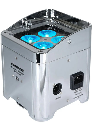 Equinox Colour Raider Lithium Battery Uplighter Pack (Chrome Housing)