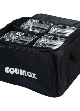 Equinox Colour Raider Lithium Battery Uplighter Pack (Chrome Housing)