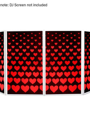 Equinox DJ Screen Heart Design Lycra (4 Pack)