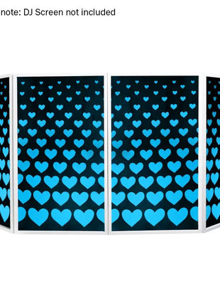 Equinox DJ Screen Heart Design Lycra (4 Pack)