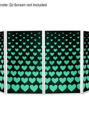 Equinox DJ Screen Heart Design Lycra (4 Pack)