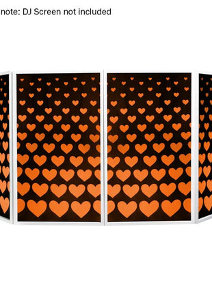 Equinox DJ Screen Heart Design Lycra (4 Pack)