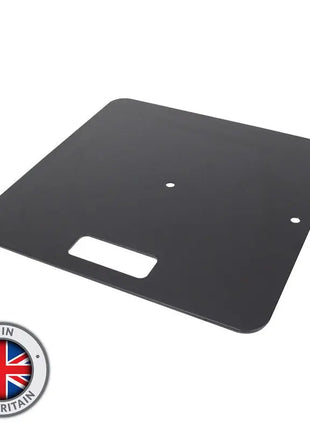 Equinox Pipe and Drape Black Steel Base Plate (Requires Spigot)