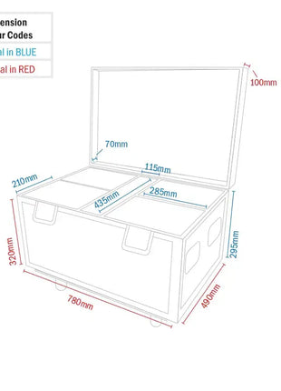 Quad Spark Stream Flight Case - Professional 4-Way Transport Case Equinox