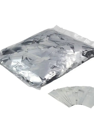 Equinox Loose Confetti 17 x 55mm - Metallic Silver 1kg