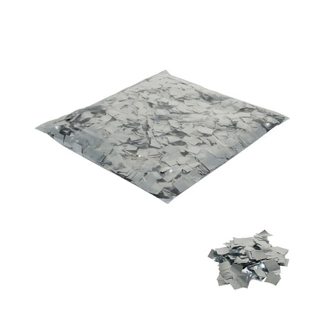 Equinox Loose Confetti Squares 17 x 17mm - Metallic Silver 1kg