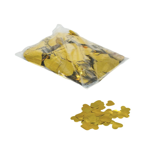 Equinox Loose Confetti Hearts 55mmØ - Metallic Gold 1kg