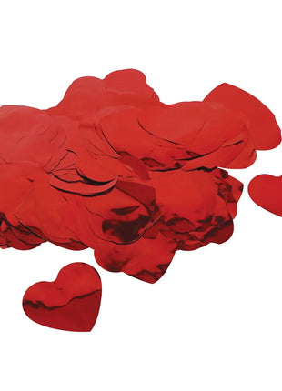 Equinox Loose Confetti Hearts 55mmØ - Metallic Red 1kg