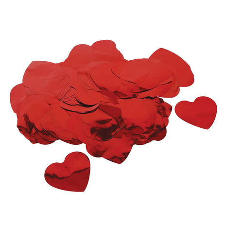Equinox Loose Confetti Hearts 55mmØ - Metallic Red 1kg