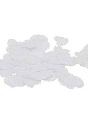 Equinox Loose Confetti Hearts 55mmØ - White 1kg