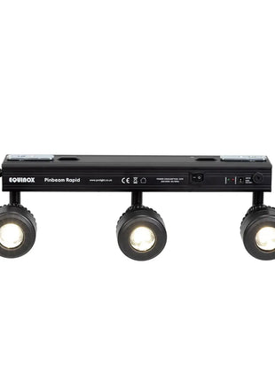 Equinox Pinbeam Rapid | Battery-Powered 3-Way Pinspot Bar Equinox