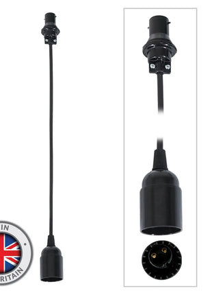 Elumen8 0.5m BC Festoon Pendant - B22 Lamp Holder