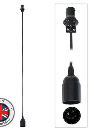 Elumen8 1.0m BC Festoon Pendant - B22 Lamp Holder