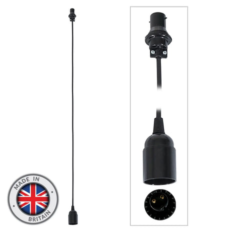 Elumen8 1.0m BC Festoon Pendant - B22 Lamp Holder