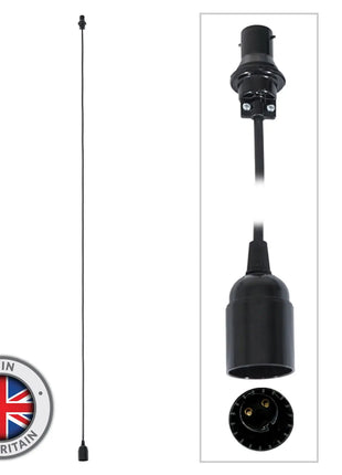 Elumen8 3.0m BC Festoon Pendant - B22 Lamp Holder