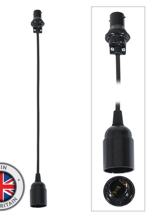 Elumen8 0.5m BC Festoon Pendant - E27 Lamp Holder