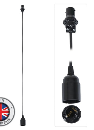 Elumen8 1.0m BC Festoon Pendant - E27 Lamp Holder