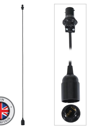 Elumen8 2.0m BC Festoon Pendant - E27 Lamp Holder