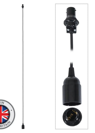 Elumen8 3.0m BC Festoon Pendant - E27 Lamp Holder