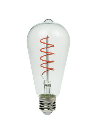 Prolite 4W LED ST64 Spiral Funky Filament Lamp ES Pink