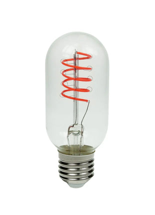 Prolite 4W LED T45 Funky Spiral Filament Lamp ES Magenta