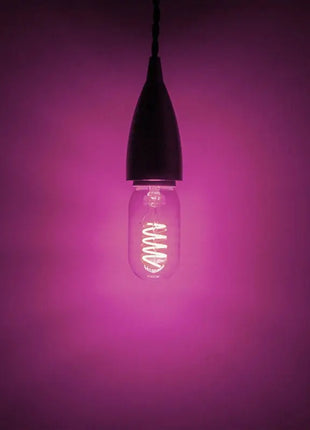 Prolite 4W LED T45 Funky Spiral Filament Lamp ES Pink