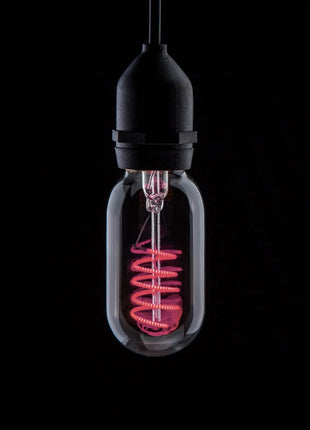 Prolite 4W LED T45 Funky Spiral Filament Lamp ES Pink