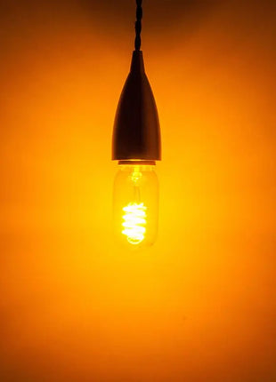 Prolite 4W LED T45 Funky Spiral Filament Lamp ES Yellow