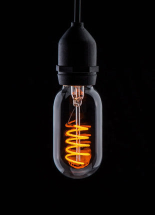 Prolite 4W LED T45 Funky Spiral Filament Lamp ES Yellow