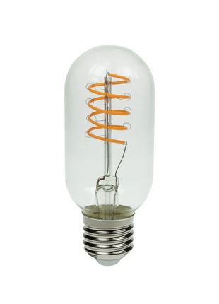 Prolite 4W LED T45 Funky Spiral Filament Lamp ES Yellow