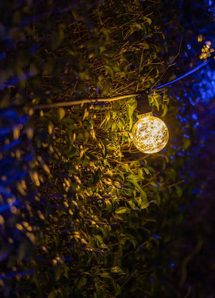 Prolite 1.7W LED G95 BC Poly Star Polycarbonate Lamp Blue