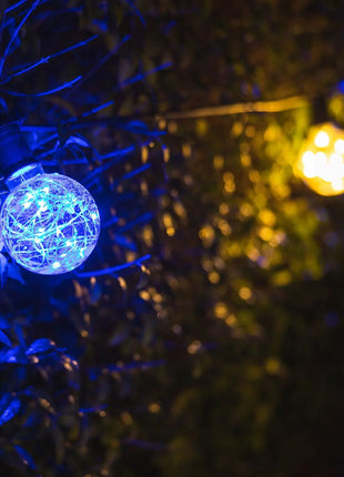 Prolite 1.7W LED G95 BC Poly Star Polycarbonate Lamp Blue