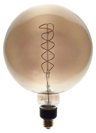 Prolite 4W Dimmable LED G200 Globe Smoked Spiral Filament Lamp 2200K ES