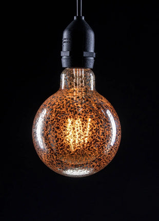 Prolite 4W Dimmable LED G95 Globe Crackle Filament Lamp 2100K ES