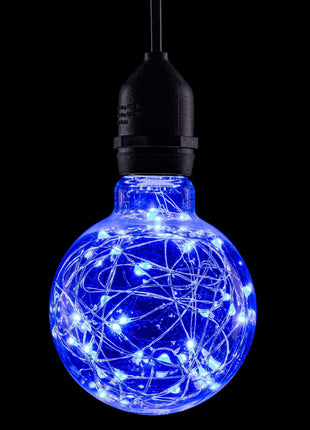 Prolite 1.7W LED G95 BC Poly Star Polycarbonate Lamp Blue
