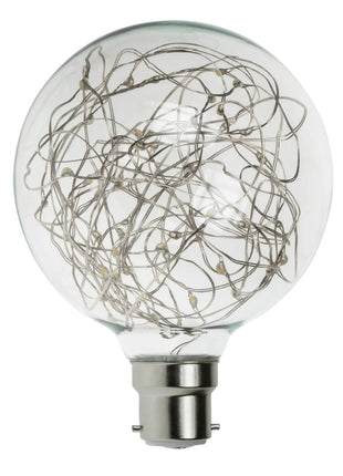 Prolite 1.7W LED G95 BC Poly Star Polycarbonate Lamp Warm White