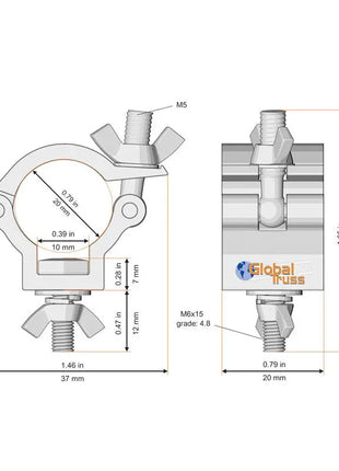 Global Truss F14 Half Coupler (F14TA)