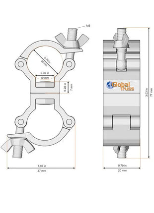 Global Truss F14 Swivel Coupler (F14TAD)