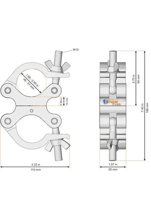  Swivel Coupler Silver (8231)