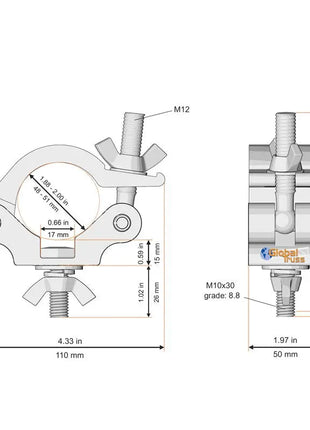  Half Coupler HEX Head Bolt (823QT)