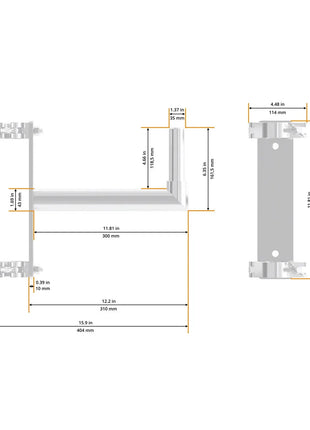 Global Truss 35mm Speaker Mount for F31-45 Truss