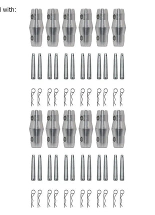 Global Truss F34 PL 4 Way 90 Degree Corner (F34T40PL)