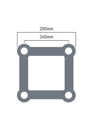Global Truss F34 PL 3 Way 85 Degree Corner L/H (F34PLC30-85L)